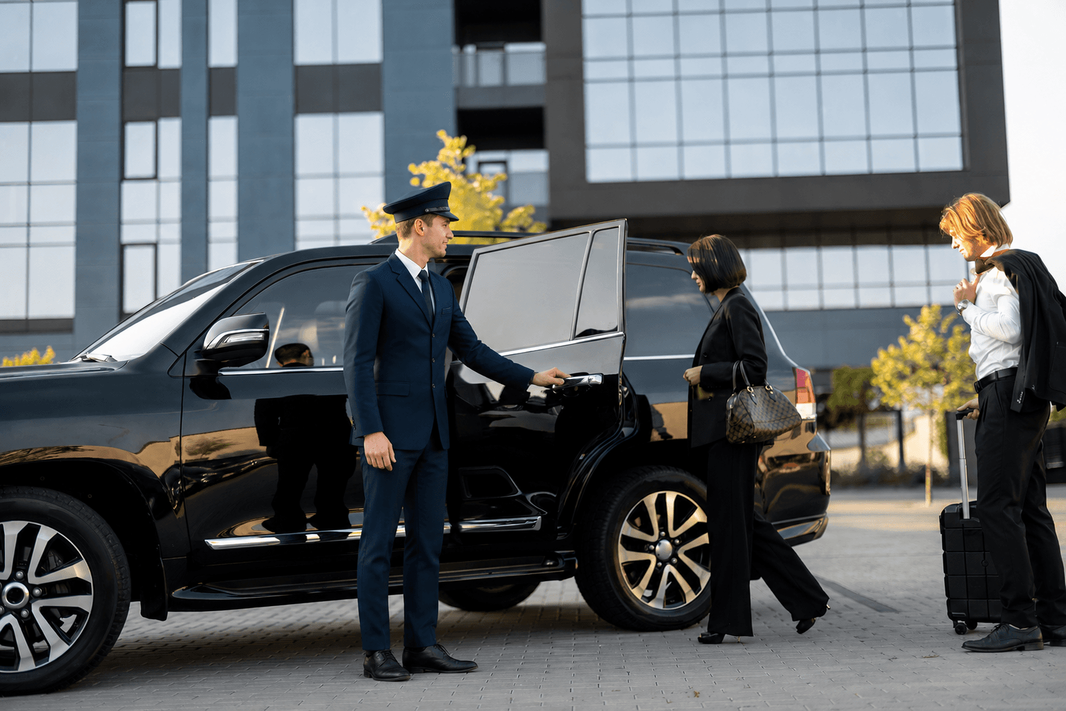 Golden Rides LLC van at Houston airport