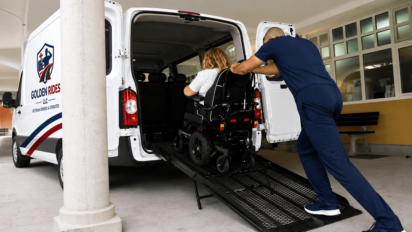 Inside Golden Rides LLC van